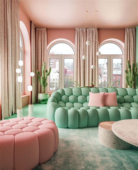 Pink And Green Living Room 070621 1103 05 