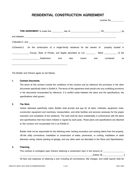 Interior Design Contract Agreement Free Printable Documents