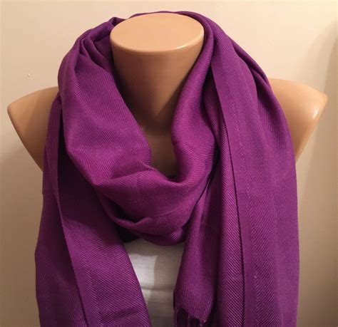 Excited To Share This Item From My Etsy Shop Pashmina Purple Scarf Fringed Scarf Stylish