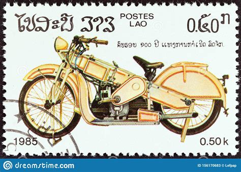 LAOS - CIRCA 1985: A Stamp Printed In Laos From The `Centenary Of ...