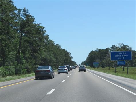 Mississippi Interstate 10 Eastbound Cross Country Roads