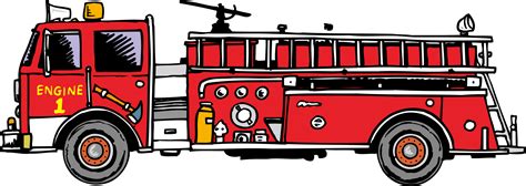 Fire Safety Firefighter Clip Art Fire Truck Png Vector Element Png Download 1859 659 Free