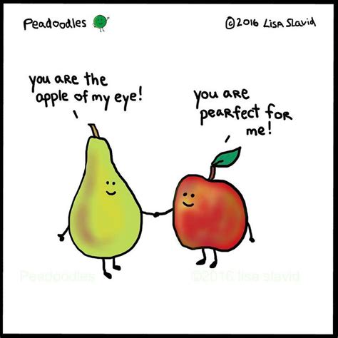 Important a/n they finally meet a fun night together awkward morning what did happen last night he found out. Love comes in all shapes and sizes! #peadoodles #foodpun #foodpuns #pun #punny #apple # ...