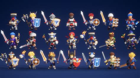 Modular Rpg Heroes Polyart In Characters Ue Marketplace