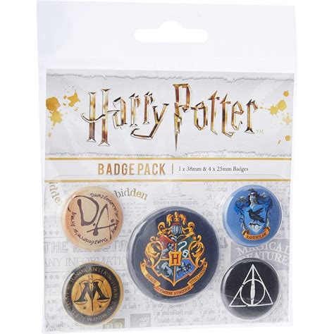 Pins Harry Potter Hogwarts Badge Pack Pressstartpt