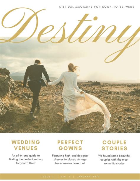 free custom printable wedding magazine cover templates canva