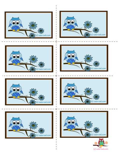 Owl Labels Owl Printables Printable Stickers
