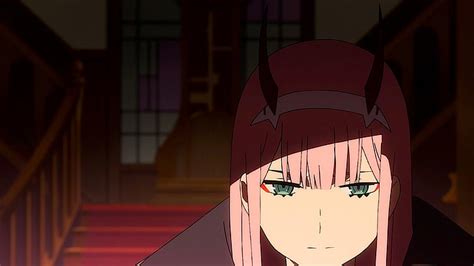 Hd Wallpaper Anime Darling In The Franxx Horns Zero Two Darling In