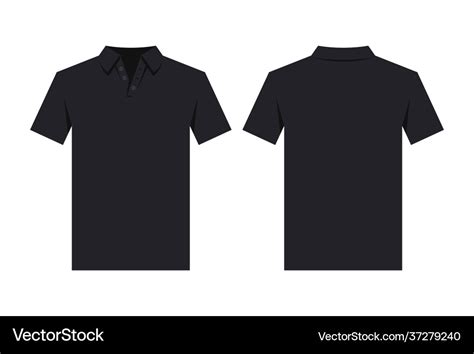 Black Polo Shirt Design Template Royalty Free Vector Image