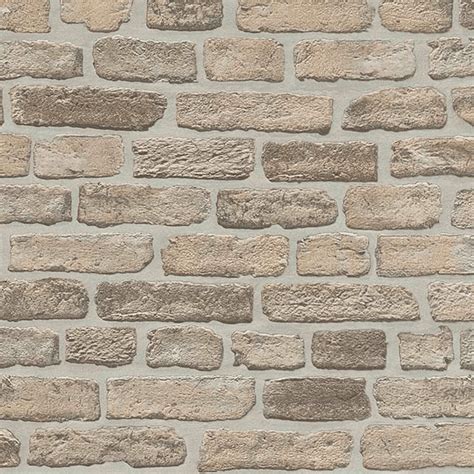 Erismann House Brick Pattern Wallpaper Faux Effect Realistic Embossed