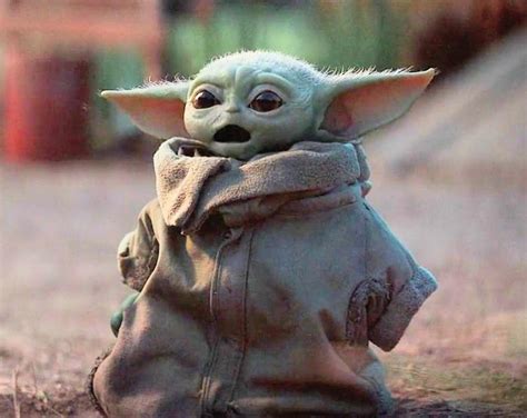 Surprised Baby Yoda template, cropped and brightened | /r/BabyYoda ...