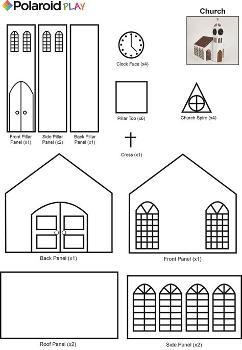 Create This Cool Church Model With This Easy To Use Stencil