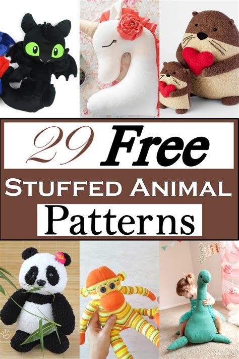 29 Unique Free Stuffed Animal Patterns Craftsy