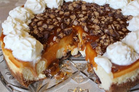 I am talking about ingredients like caramel, cream cheese, graham crackers, ketchup. Blog as you Bake: Caramel Toffee Crunch Cheesecake