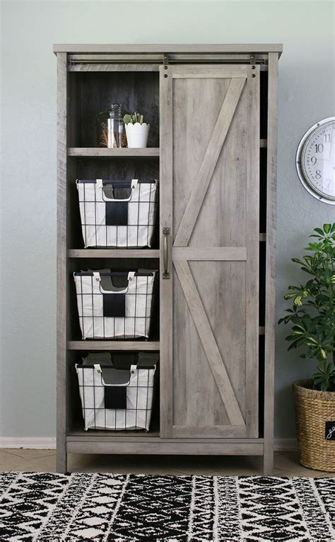 I knew i wanted to keep the cabinet in my room, but it really needed a new look to work in the new space. Home | Farmhouse storage cabinets, Farmhouse office ...