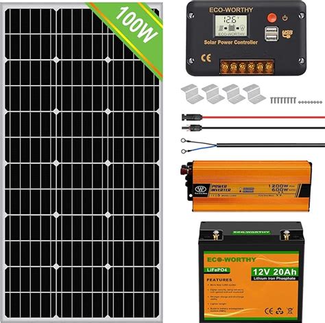 Eco Worthy Solar Panel Kit With Battery And Inverter For