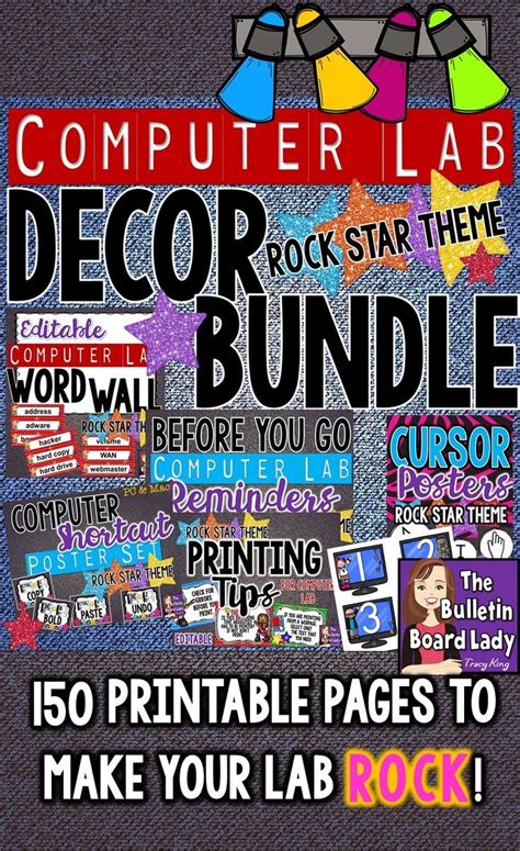 This year i made an acrostic poem and used blooms taxonomy words. Computer Lab Decor BUNDLE - Rock Star | Computer lab decor ...