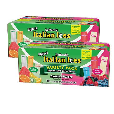 Amazon Com Wyler S Italian Ices Assorted Flavors Variety Pack