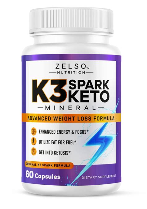 K3 Spark Mineral Pills By Zelso Nutrition Advanced K3spark Pill Formula For Men And Women