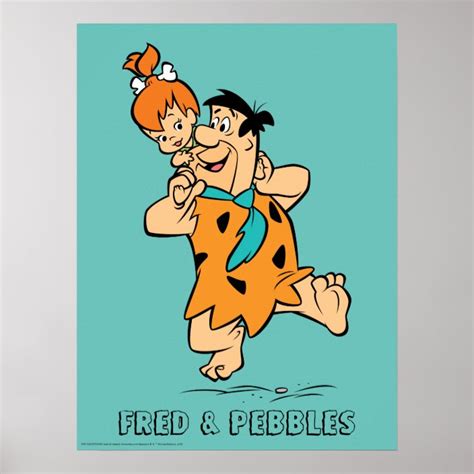 Die Flintstones Fred U Kieselflintstone Poster Zazzlede