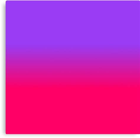 Neon Purple And Neon Pink Ombre Shade Color Fade Canvas Print By