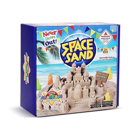 Kinetic Play Sand Magic Space Sand Castle Building Kit Squeezable
