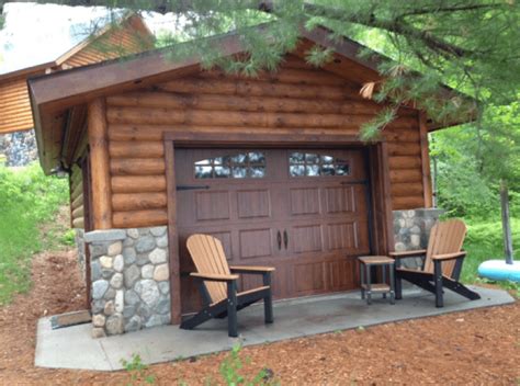 8 Log Cabin Garages Made From Logs And Timber Log Cabin Hub
