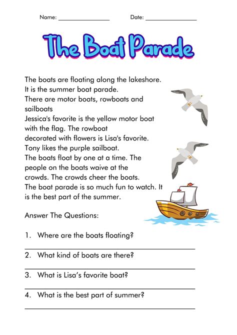 15 Short Reading Comprehension Worksheets 3rd Grade Free Pdf At