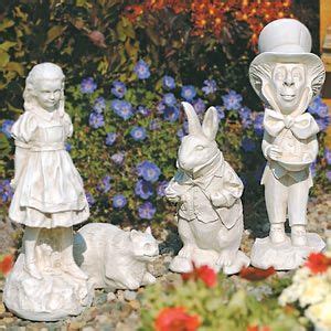If you are interested in jumping down the rabbit hole to create these free educational resources or for more information on purchasing the collectible 150 or the small bronze mad hatter scene. Alice in Wonderland Garden Statues-adorable | Alice in ...