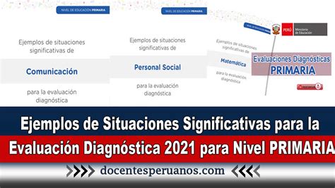 Ejemplos De Situaciones Significativas Para La Evaluación Diagnóstica