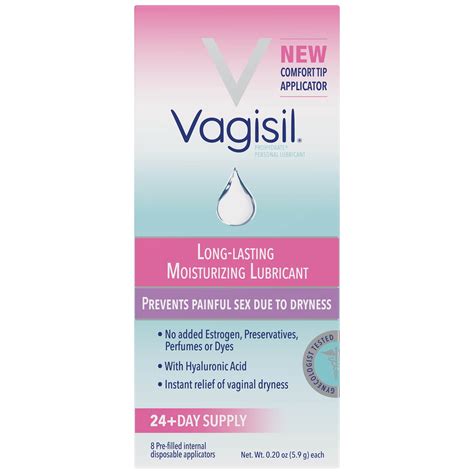 Vagisil Internal Vaginal Moisturizing Gel And Personal Lubricant 8 Ct