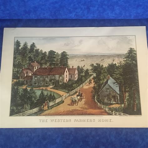 Vintage Reprint From Litho By Currier And Ives Etsy