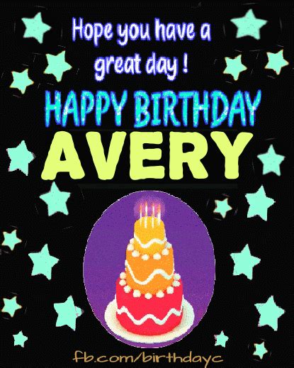 Happy Birthday Avery  Images Birthday Greeting Birthdaykim
