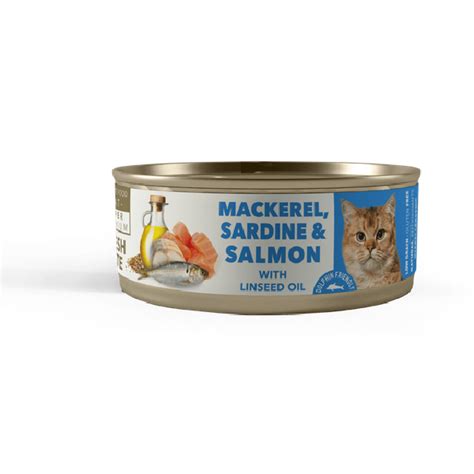 Amity Mackerel Sardine And Salmon Adult Cat Wet Food 80 Gr