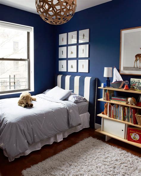 Boys Bedroom With Symphony Blue Paint Boys Bedroom Colors Boys