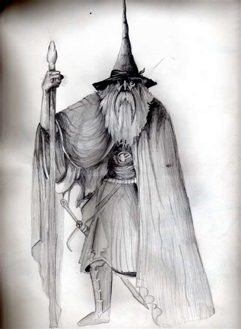 Wizard Drawing Pencil Sketch Colorful Realistic Art Images