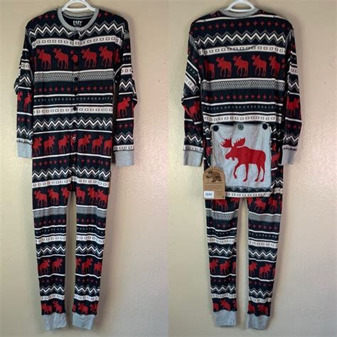 Lazy One Other Lazy One Flapjack Cabin Moose Adult Onesie Size M