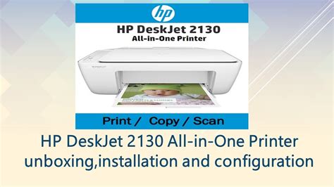 Hp Deskjet 2130 All In One Printer Unboxinginstallation And