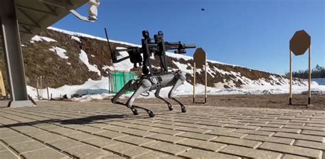 Watch This Robot Dog With Resemblance Of Boston Dynamics Spot Fires