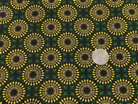 South African Shweshwe Fabric By The YARD Dagama 3 Cats Green Etsy