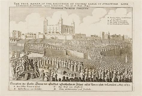Bid Now Execution Of The Earl Of Strafford Hollar Wenceslaus The