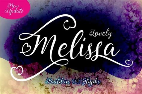 Lovely Melissa Hipster Fonts Letterpress Font Funky Fonts