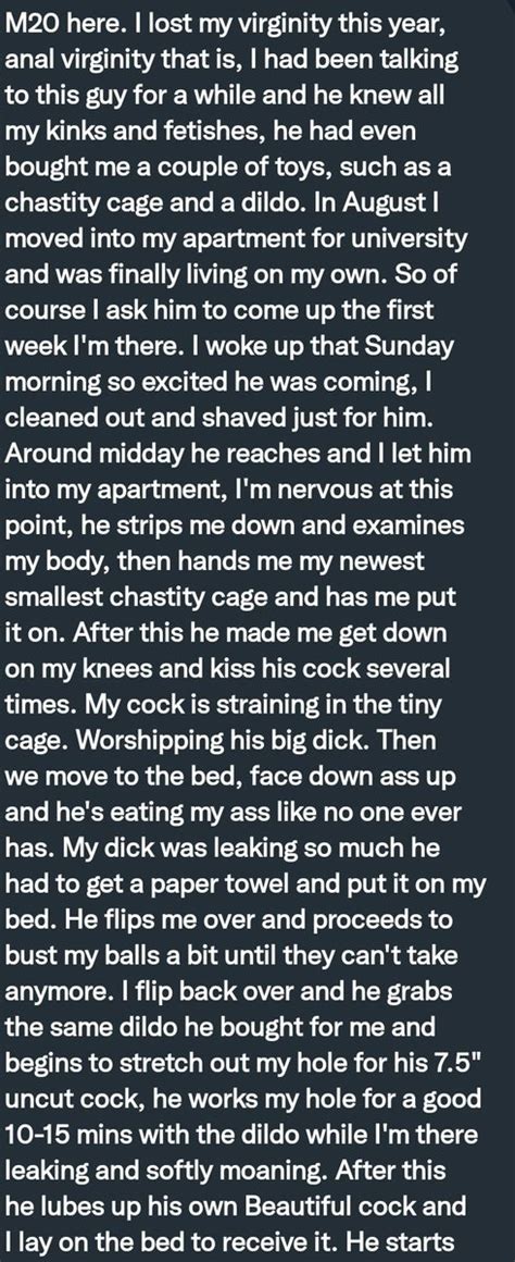 pervconfession on twitter he lost his anal virginity