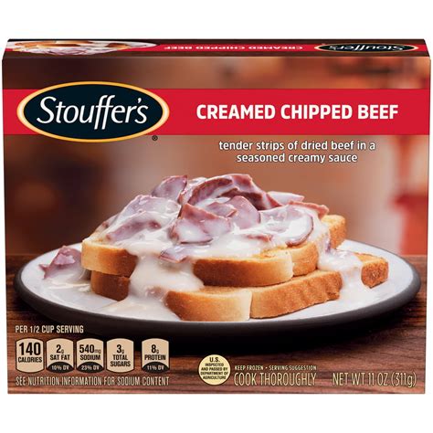 Stouffers Classics Creamed Chipped Beef Frozen Meal 11 Oz Walmart