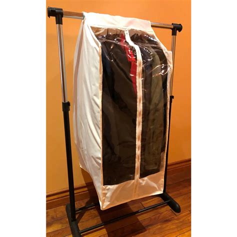 Full Garment Rack Cover Closet Rod Cover Off White Formosa Covers