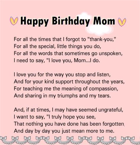 Lovely Happy Birthday Letter To Mom From Son Shainginfoz