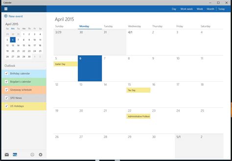This Is The New Windows 10 Calendar App