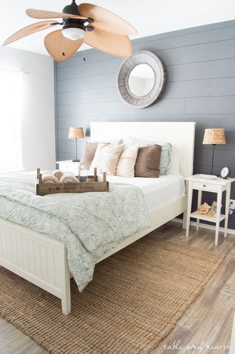 Master bedroom, bedroom ideas, farmhouse bedroom, shiplap. 10 Places To Use Shiplap In Your Home | Tips & Inspiration ...