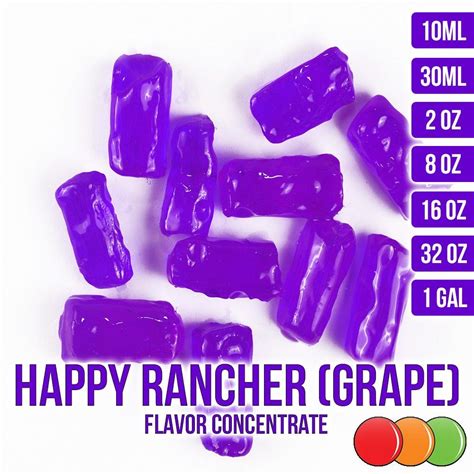 Oooflavors Happy Hard Candy Grape Flavored Liquid