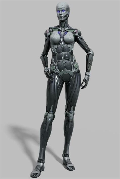 3d Asset Cyborg Female Rigged Cgtrader